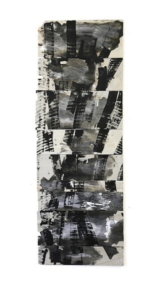  Rick Klauber Editor, 2013 acrylic on cedar shims 46 X 16î 