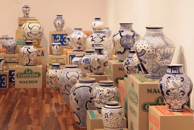 An installation view of Eduardo Sarabia's solo exhibition in Guadalajara, Mexico (all images courtesy of the artist)