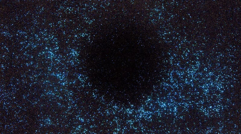 OMG, It’s Full of Stars 2014, PVC vinyl pellets on flat screen monitor, 25 x 44.5 inches