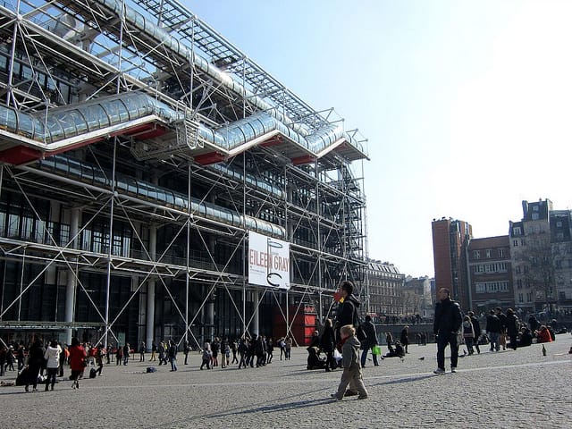 The Centre Pompidou in Paris (photo by Allison Meier/Hyperallergic)
