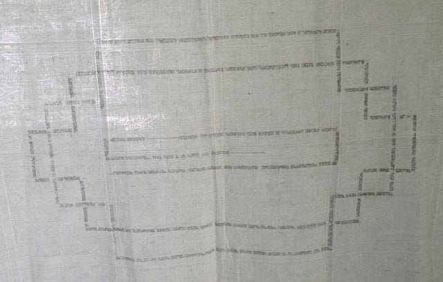 Detail of Agnieszka Dudrak and Tamar Chabashvili's 'Supra of Her Own'