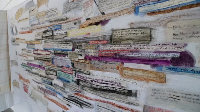 Detail of Agnieszka Dudrak and Tamar Chabashvili's 'Supra of Her Own'