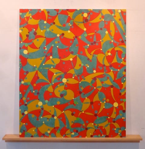 Willenbecher, _April 2014_  panel size 40_ x 48__  shelf 52_ long