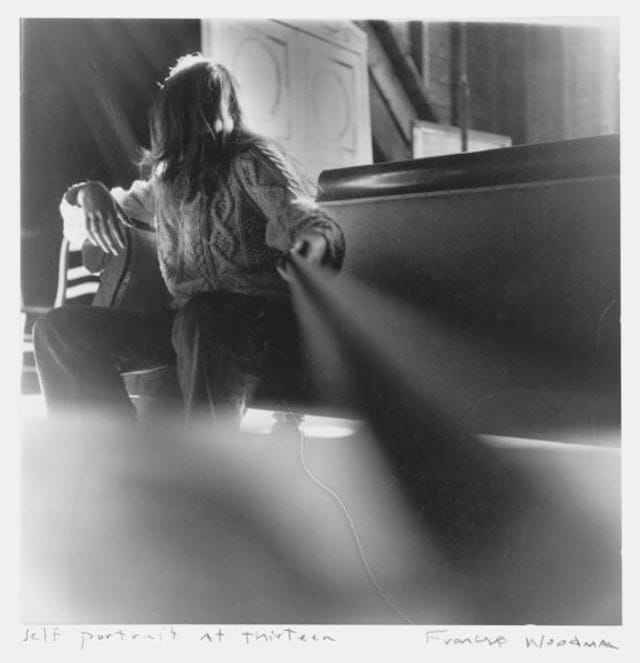 Francesca Woodman, "Self Portrait at Thirteen" (1972) (image courtesy of the Austrian Cultural Forum) 
