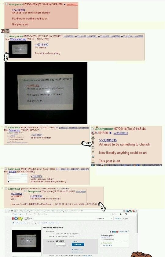 The making of the original post (via eBay)