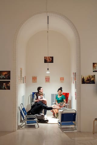 Installation view, "Christoph Schlingensief" at MoMA PS1 (photo by Matthew Septimus, courtesy MoMa PS1)