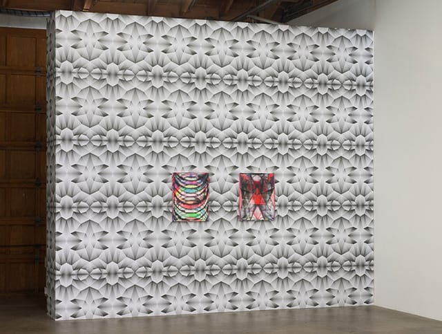 A view of Shannon Finley's solo show at Susanne Vielmetter gallery (photo credit: Robert Wedemeyer, via vielmetter.com)