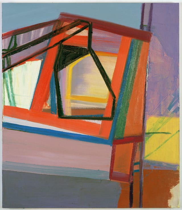 Amy Sillman, "C" (2007), oil on canvas, 45 x 39 inches, collection of Gary and Deborah Lucidon (photo by John Berens)