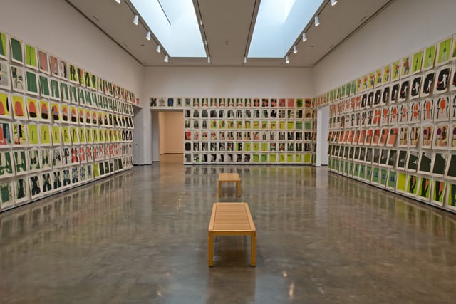 Installation view of Amy Sillman: One Lump or Two at the Center for Curatorial Studies, Hessel Museum of Art, Bard College, Annandale-on-Hudson, NY (photo by Chris Kendall)