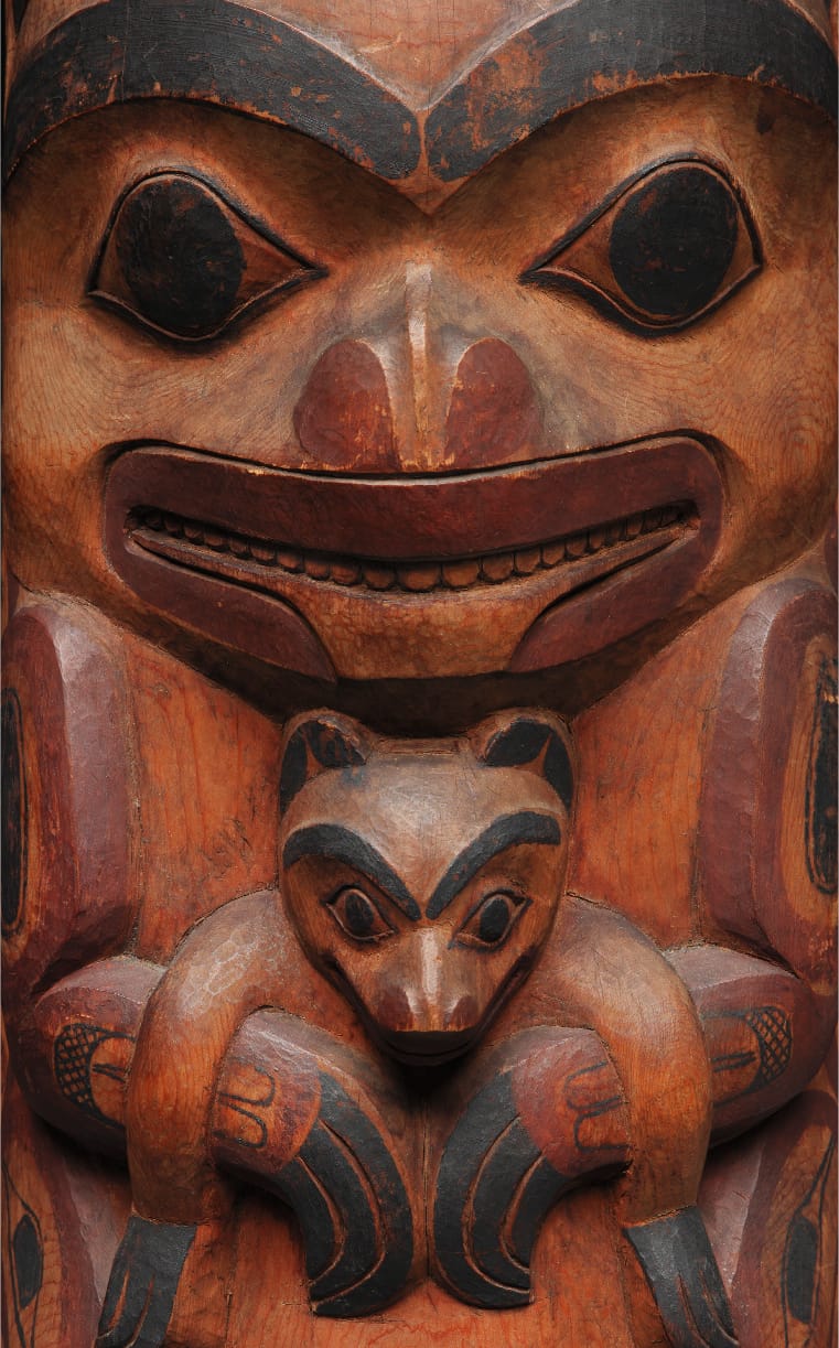 Model Pole, c. 1885 (detail) wood Museum of Vancouver Collection, AA 1622 Photo: Trevor Mills, Vancouver Art Gallery