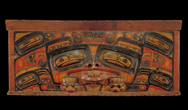 Bentwood Chest, late 19th century wood, pigment Canadian Museum of Civilization,  VII-B-1580