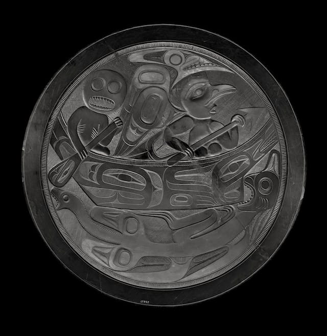 Platter, pre-1894 argillite The Field Museum, Chicago, 17952 Photo: © The Field Museum  (#A114412_05d, John Weinstein)