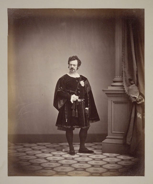 Edwin Forrest as Hamlet, photographed by Frederick Gutekunst (19th century) (via Folger Shakespeare Digital Image Collection)