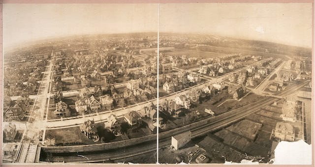 George R. Lawrence,Bird's eye view of Prospect Park, South, Brooklyn (1907) (via Library of Congress)