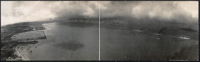 George R. Lawrence, Fleet entering Golden Gate (1908) (via Library of Congress)