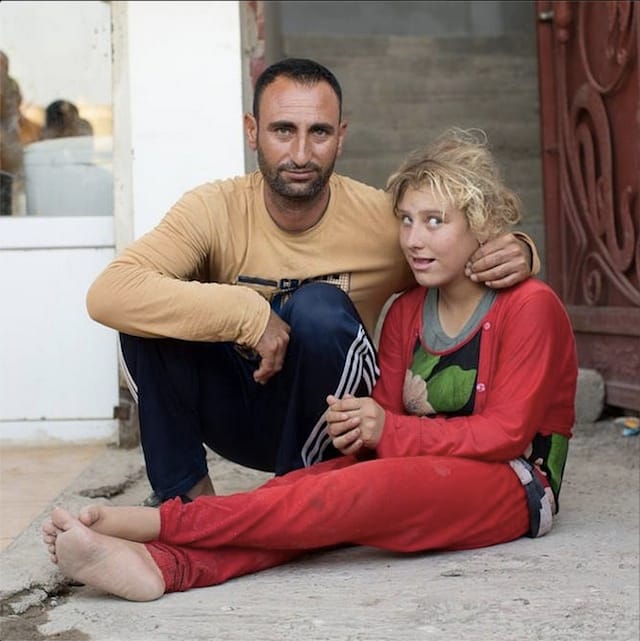 "I would give my soul if I could fix her brain." (Dohuk, Iraq)