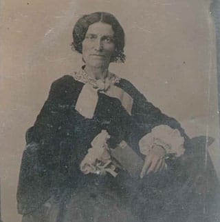 Lemuel P. Hoole as a woman, tintype