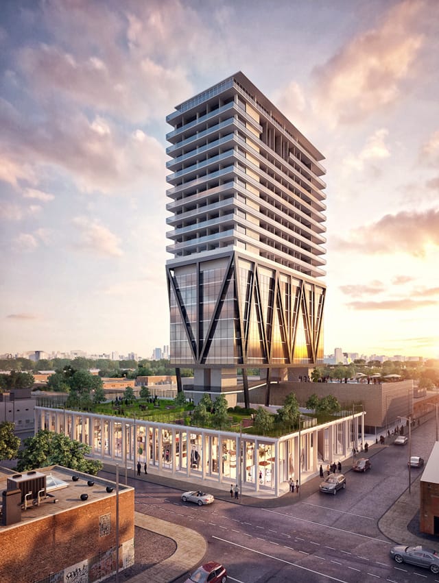 A rendering of the Level Hotel Brooklyn