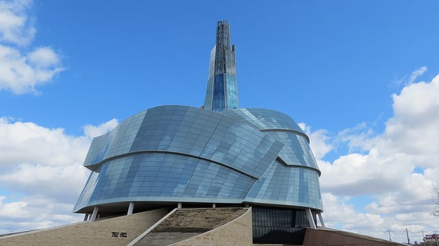The Canadian Museum for Human Rights (photograph by Robert Lindsell, via Flickr)