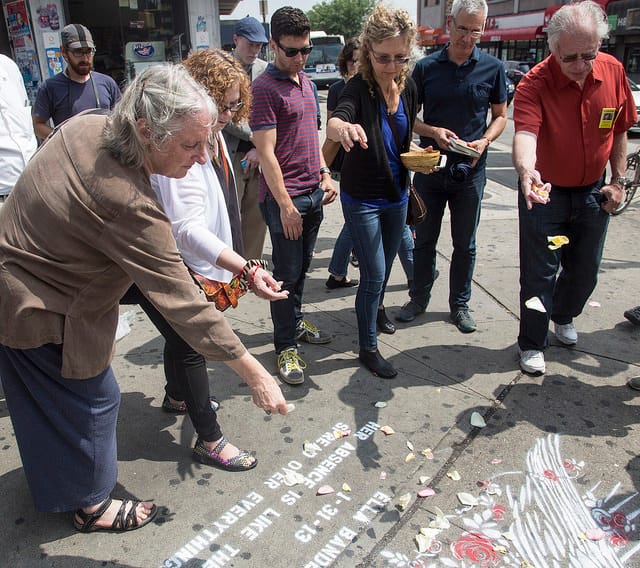 Memorial for Ella Bandes (photograph by Rabi Abonour, courtesy Right of Way)