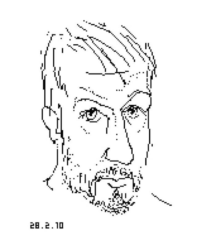 Simon Faithfull self portrait