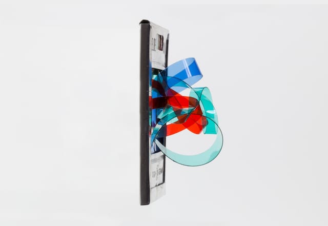 Bruno Munari, "Untitled", (1952), slide for multi-focal projection, mixed media on slide, 2 x 2 x 1 inches  Courtesy Fondazione JVBD Milano (image courtesy Microscope Gallery)