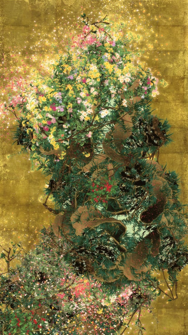 teamLab, "Ever Blossoming Life – Gold" (2014)