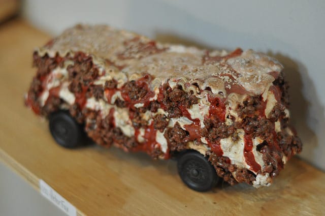 Peter Fox's lasagna inspired racer