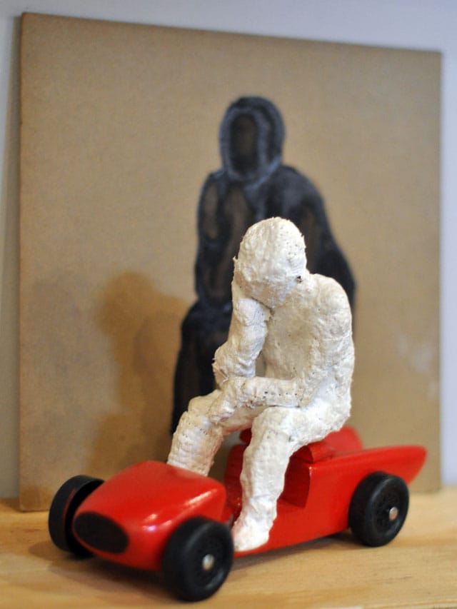 A shadowy figure from Kathy and Paul