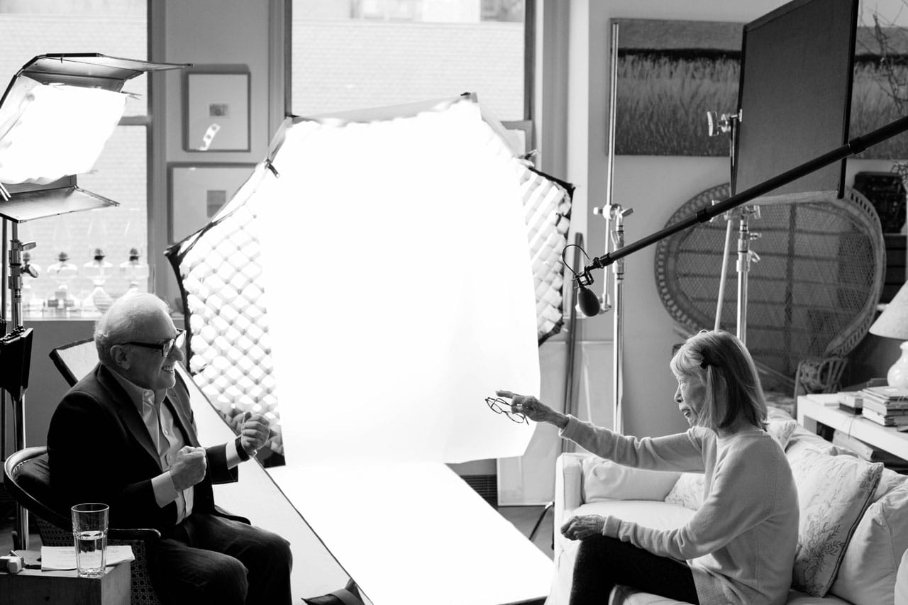 'The 50 Year Argument,' Martin Scorsese and Joan Didion (photo by Brigitte Lacombe, courtesy of HBO)