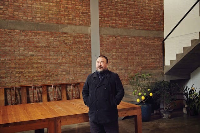 Ai Weiwei at home (photo by Matt Robinson, courtesy 'Puss Puss' magazine) (click to enlarge)