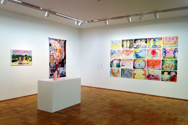 Installation view, Zachary Cahill's 'Snow' at the Museum of Contemporary Art Chicago (all photos by the author for Hyperallergic)