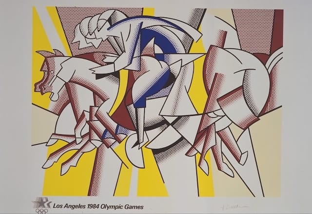 Roy Lichtenstein, LA Olympics poster (1984) (Knapp Communications Corporation, ed., Alan Lithograph, Inc.)