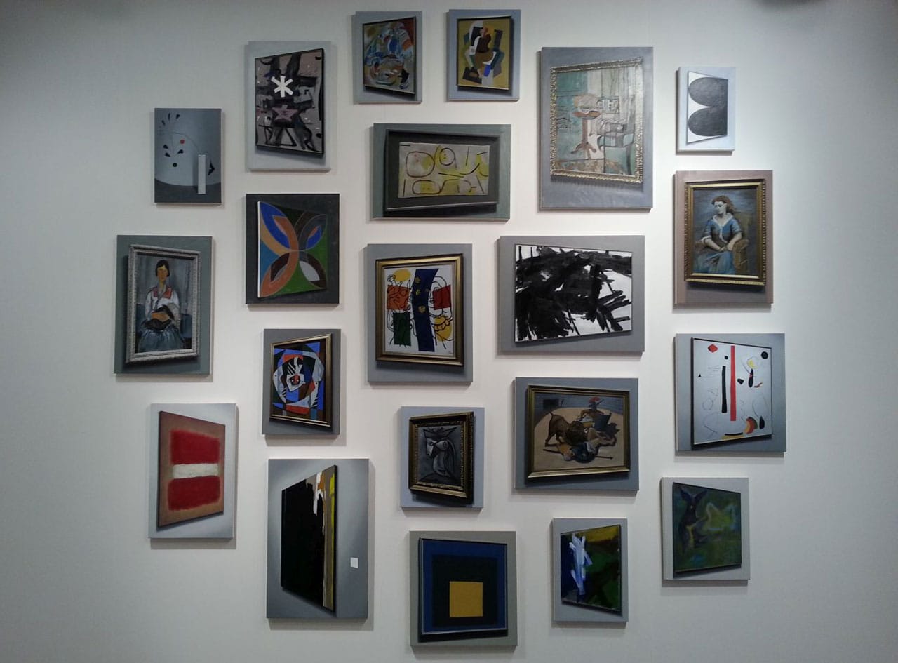 David Klamen, "Untitled" (2014) multipanel oil on canvas