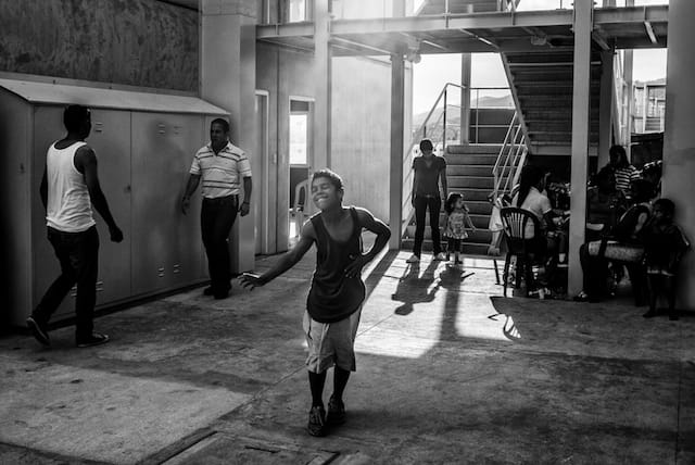 An image from the moving out period