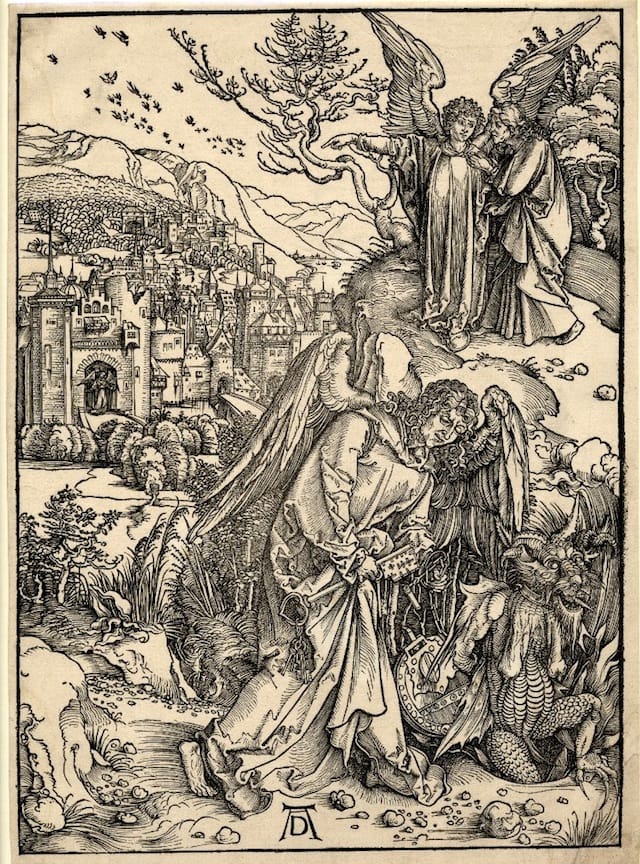 The angel with the key of the bottomless pit (1498) (via British Library)