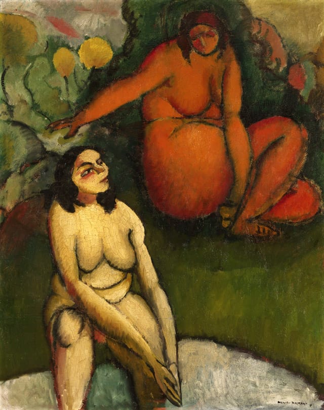 “Baptême” (1911) Huile sur toile, 91.40 x 65.10 cm (Philadelphia Museum of Art, The Louise and Walter Arensberg Collection, 1950 © 2014 Photo The Philadelphia Museum of Art / ArtResource / Scala, Florence © succession Marcel Duchamp / ADAGP, Paris 2014 04.)