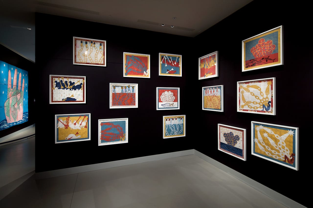 Drawings from Francesco Clemente's Sixteen Amulets for the Road series (2012–13), Courtesy of Francesco Clemente and Thomas Ammann Fine Art AG, Zurich