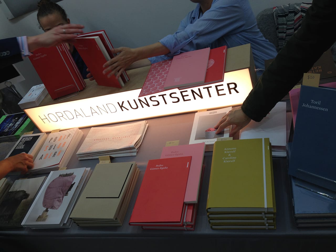 Hordaland Kunstcenter booth, opening night
