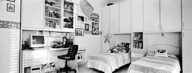 Alessandro Pibiri was a soldier from Italy. In 2006, at the age of 24, he was killed by a roadside bomb in Naseriya, Iraq. Gilbertson photographed his bedroom in 2011. 