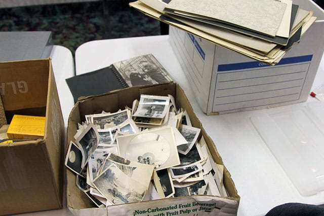 A box of Vivian Maier's lifetime prints (photo courtesy John Maloof, via vivianmaier.com)