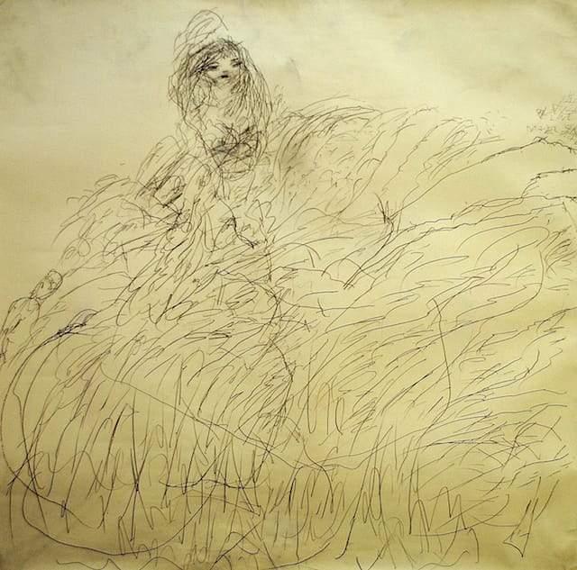 Nigel Kingsbury, "Untitled" (2014), pencil on paper, dimensions variable (courtesy of Outside In/Pallant House Gallery, Chichester)