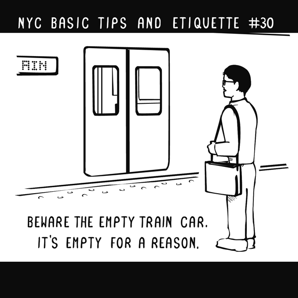 A fantastic illustrated guide to NYC etiquette for out-of-towners and visitors from Nathan Pyle, you have to read all of it. (via Distractify)