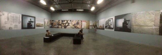 Far end of the installation (photo by the author for Hyperallergic)