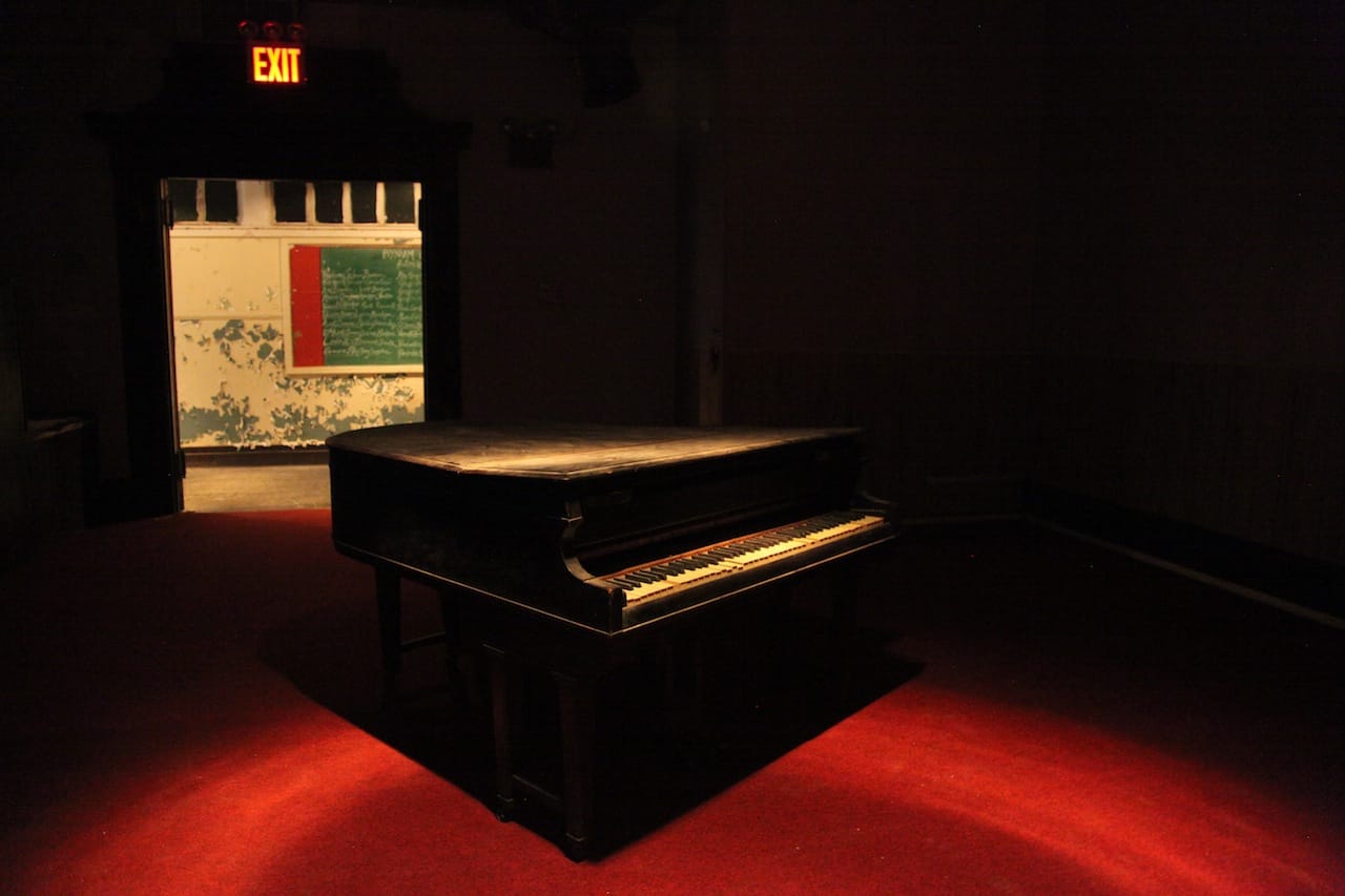 The piano in Bethel Tabernacle AME Church