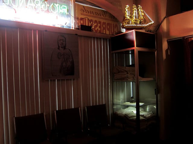 Prune  Nourry's  “Imbalance” installation in a Chinatown foot-massage parlor