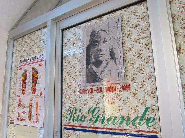 Prune  Nourry's  “Imbalance” installation in a Chinatown foot-massage parlor