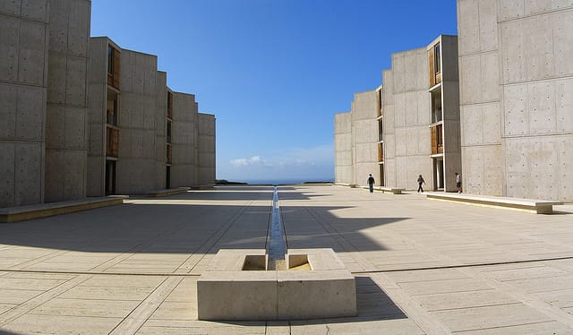 The Salk Institute designed by Louis Kahn, one of the Keeping It Modern grantees (photograph by Jason Taellious, via Flickr)