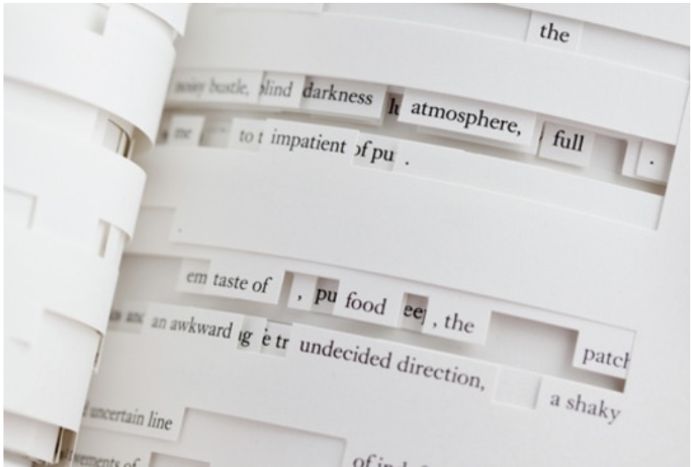 Figure 5. Image of Jonathan Safran Foer’s Tree of Codes (2010) (via Visual Editions).
