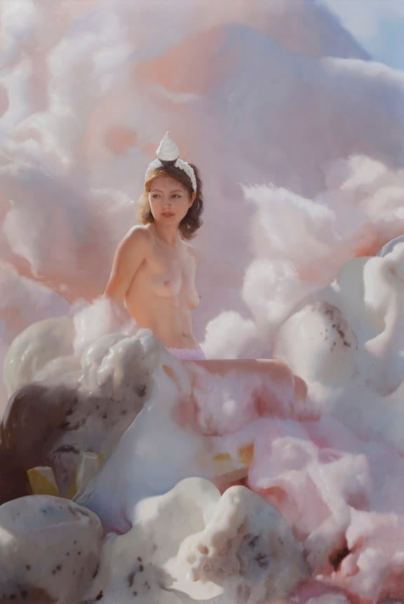 Will Cotton, Fairy Floss, 2009, Oil on linen, 83.25 x 56.25 inches (all images courtesy Rizzoli)